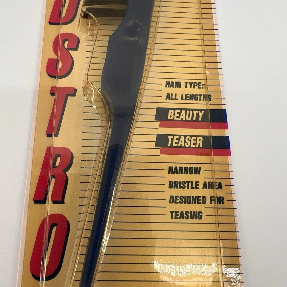 Vintage NEW NOS Headstrong Beauty Teaser Narrow Bristle‎ Brush (Blue)